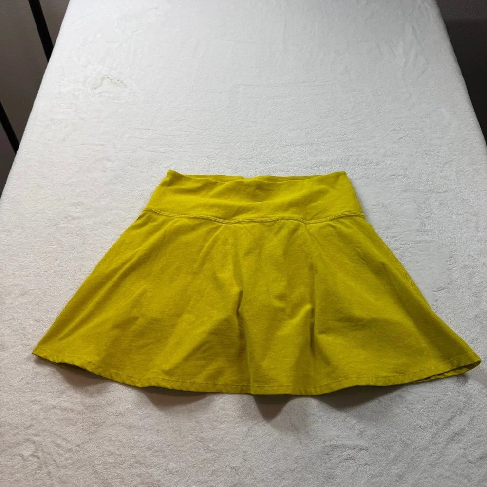 Beyond Yoga Skort Womens Medium Yellow Good Activewear Tennis Yoga Skirt